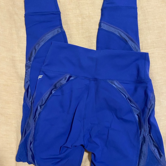 Fabletics Powerhold Leggings | Blue with Mesh | Size S - Picture 3 of 5